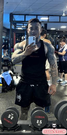  Boy hlv gym cơ bắp cường tráng - manly gai góc xăm trổ cực ngầu